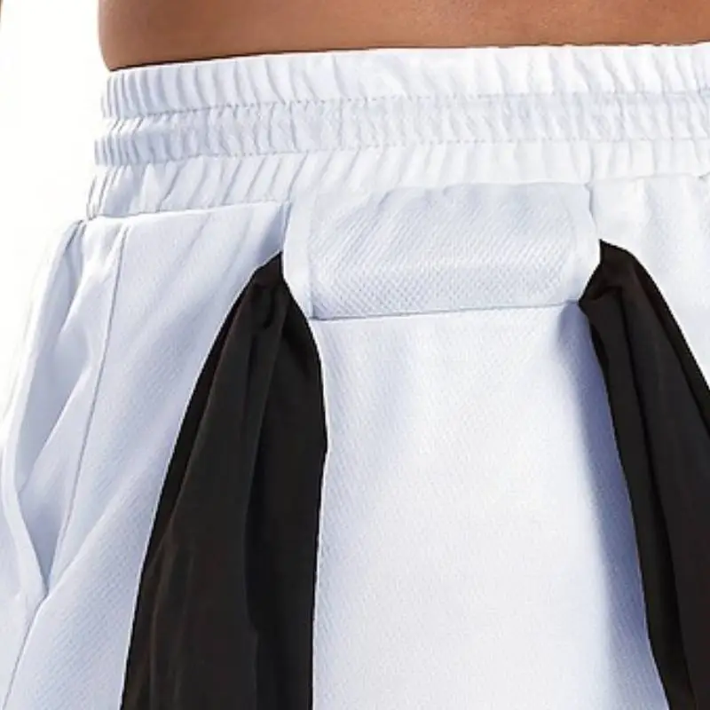 Basics Loose Blended Synthetic Fabrics Sports Shorts-4