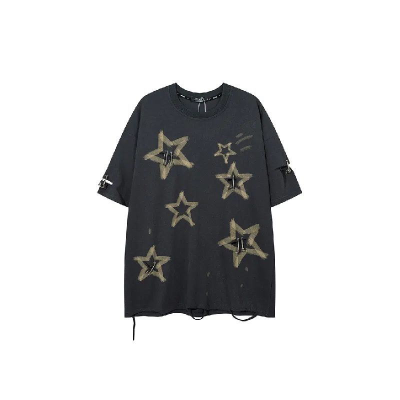 Street Loose Cotton T Shirt-0