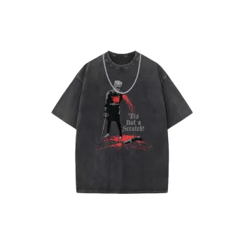 Retro Oversize Printed Short Sleeve T shirt