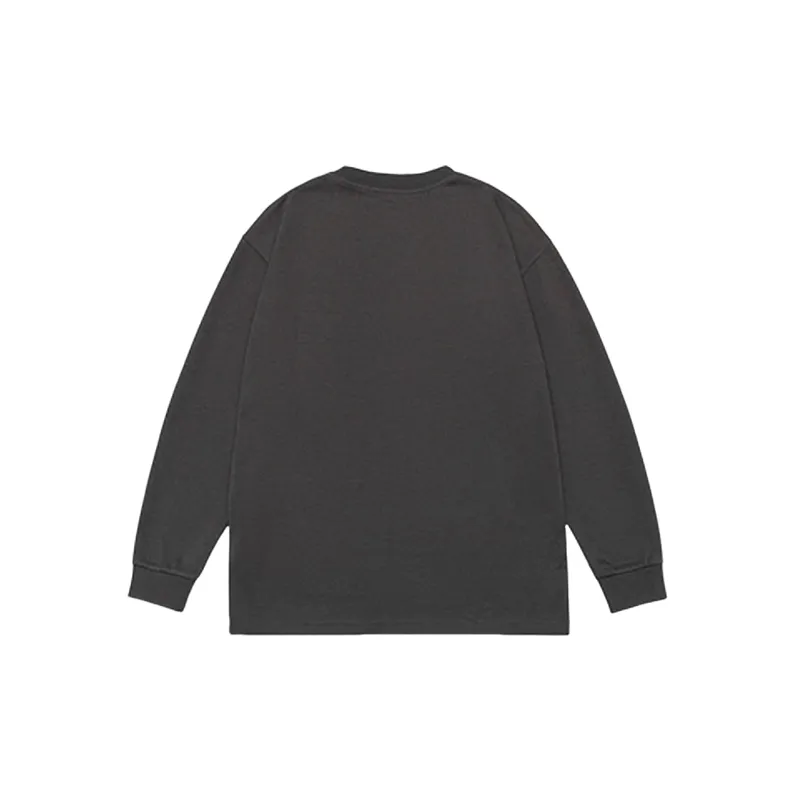 Plain Loose Blended Synthetic Fabrics T Shirt-13