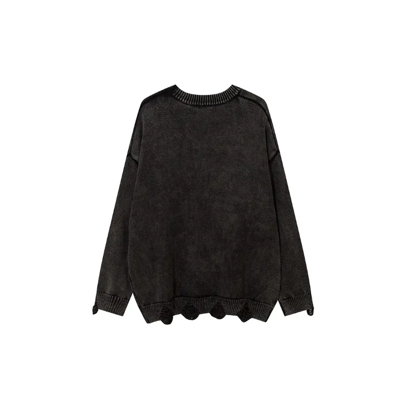 Trend breaking Design Five pointed Star Crewneck Sweater-5