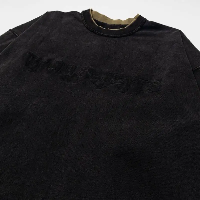 Retro Loose Cotton T Shirt-2