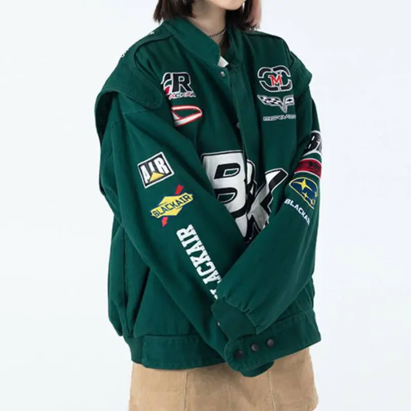 Casual Loose Polyester Quilted Jacket-2