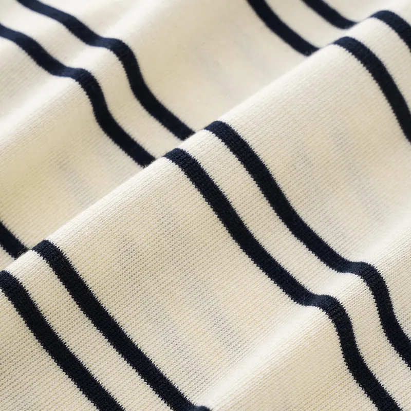 Simple Striped Tencel T Shirt-3