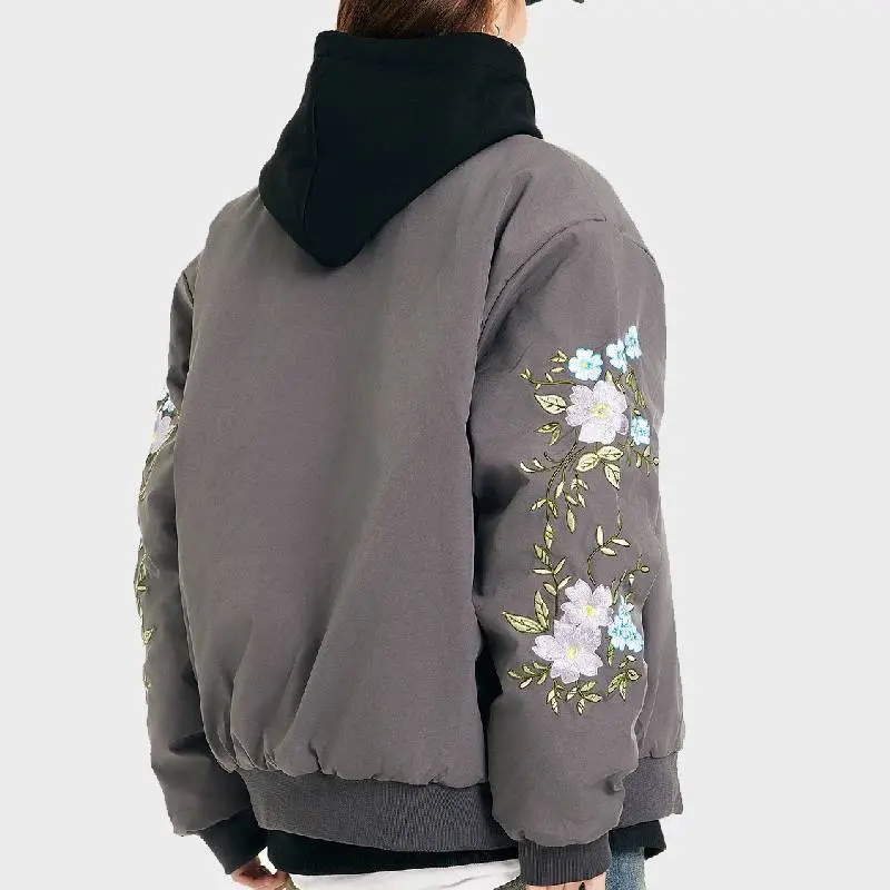 Fashionable Embroidery Quilted Jacket-8