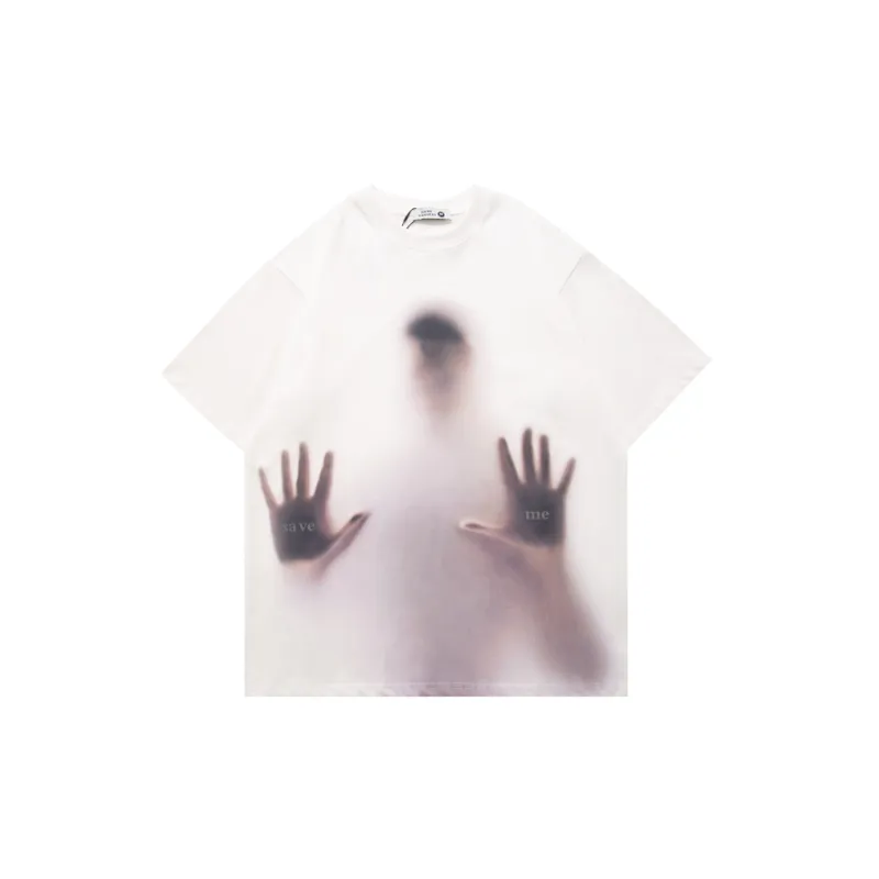 New Fashion Brand Fuzzy Figure Short sleeved T shirt Swag OOTD