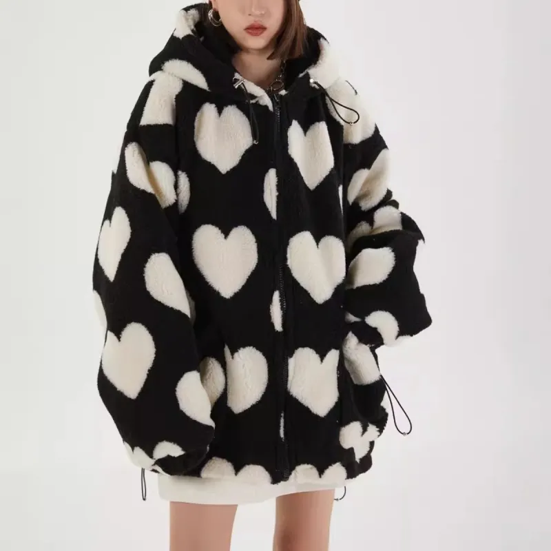Cute Fashionable Loose Quilted Jacket-2