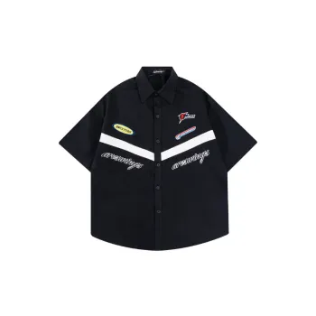 Loose Hip Hop Niche Polo Racing Shirt