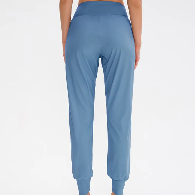 Sporty Loose Nylon Casual Pants Women-8