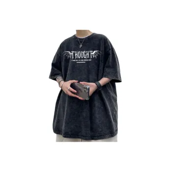 Retro Rose Print Half Sleeve T shirt