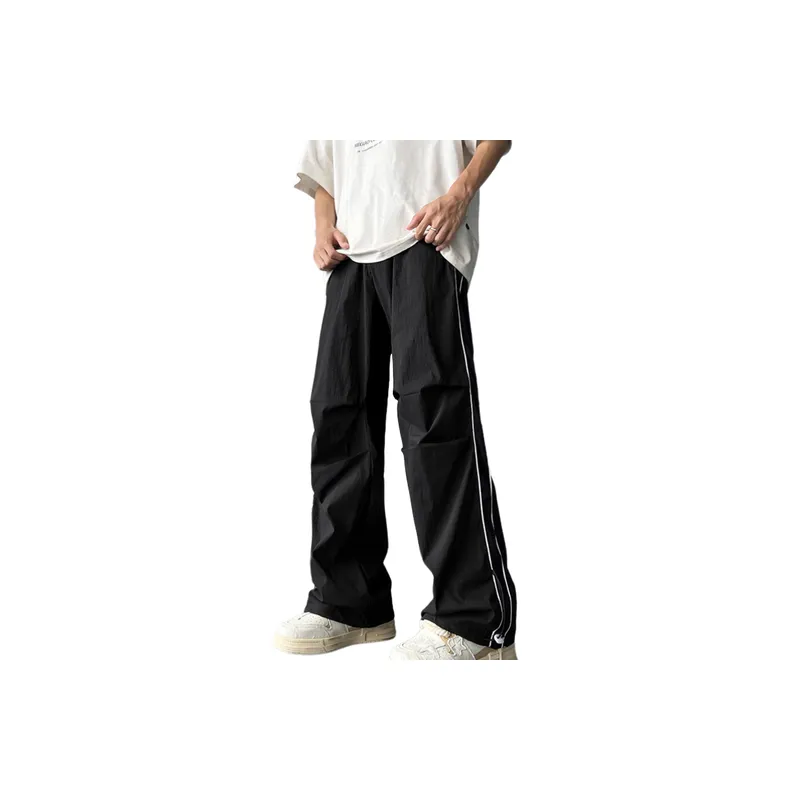 Street Striped Casual Pants-0