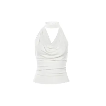 Fashionable Plain Polyester Vest Women