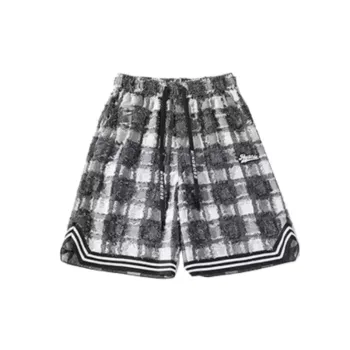Design Plaid Basketball Shorts