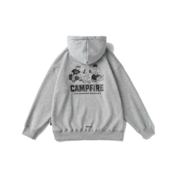 Hip hop Cartoon Print Fleece Hoodie