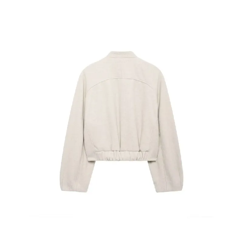 Fashionable Plain Jacket Women-1