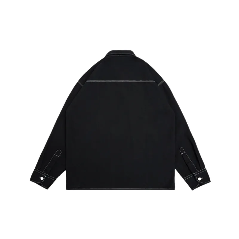 Plain Loose 100% Cotton Shirt Unisex-1