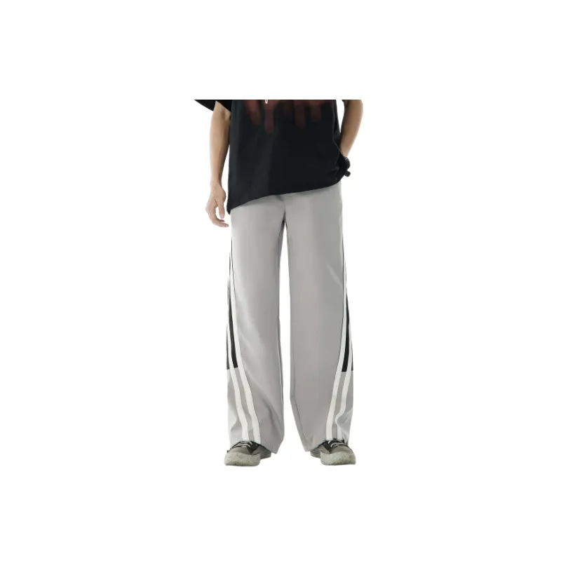 Loose Sporty Blended Synthetic Fabrics Casual Pants-2