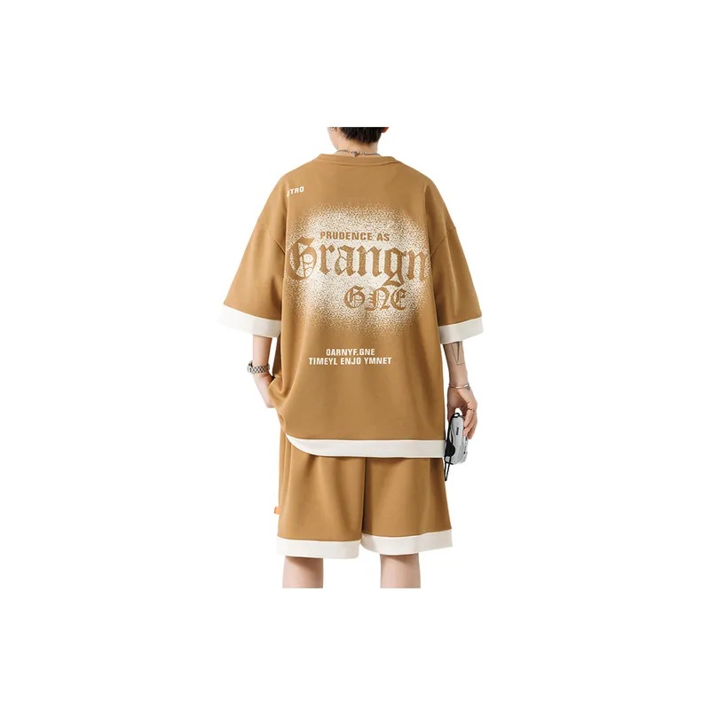 Quick Drying Short Sleeved Retro Suit-9