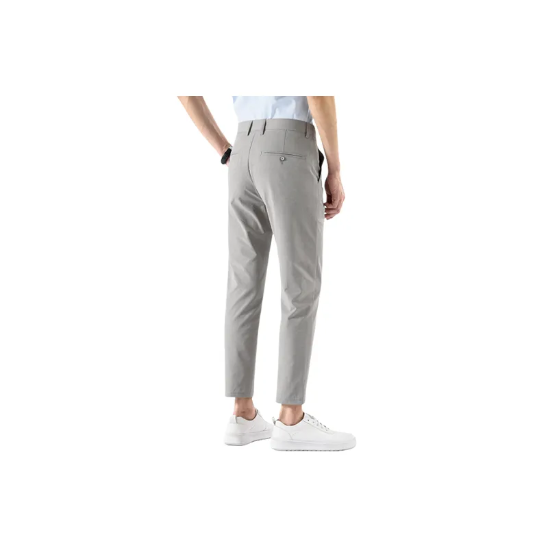 Casual Business Blended Synthetic Fabrics Suit Trousers-3