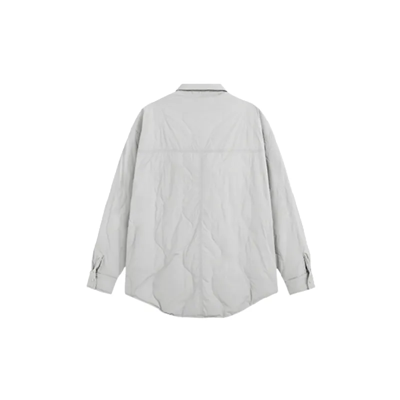 Simple Warming White Duck Down Jacket-5