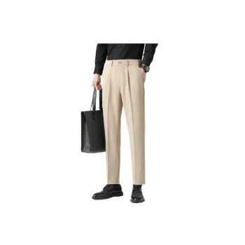 Casual Fashionable Cotton Blended Fabric Suit Trousers