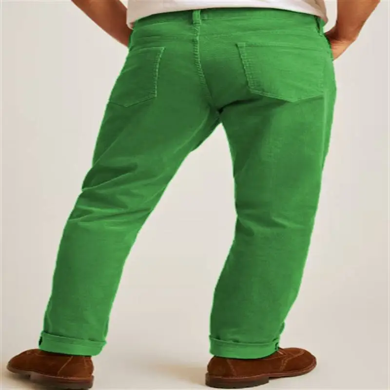 Simple Loose Cotton Blended Fabric Casual Pants-12