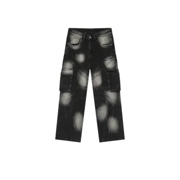 Diablo High Street Tie Dye Design Straight Jeans