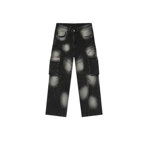 Diablo High Street Tie-Dye Design Straight Jeans