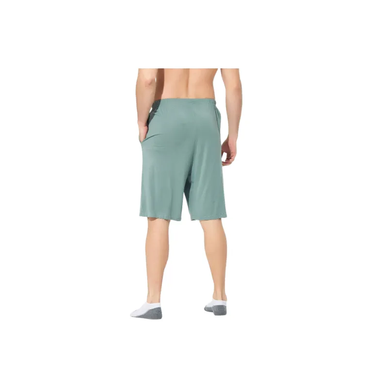Loose Plain Modal Casual Shorts-1