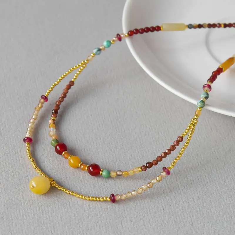 Fashionable Beaded Necklace-1