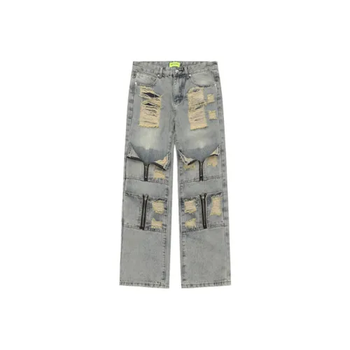 Hip Hop High Street Worn Jeans