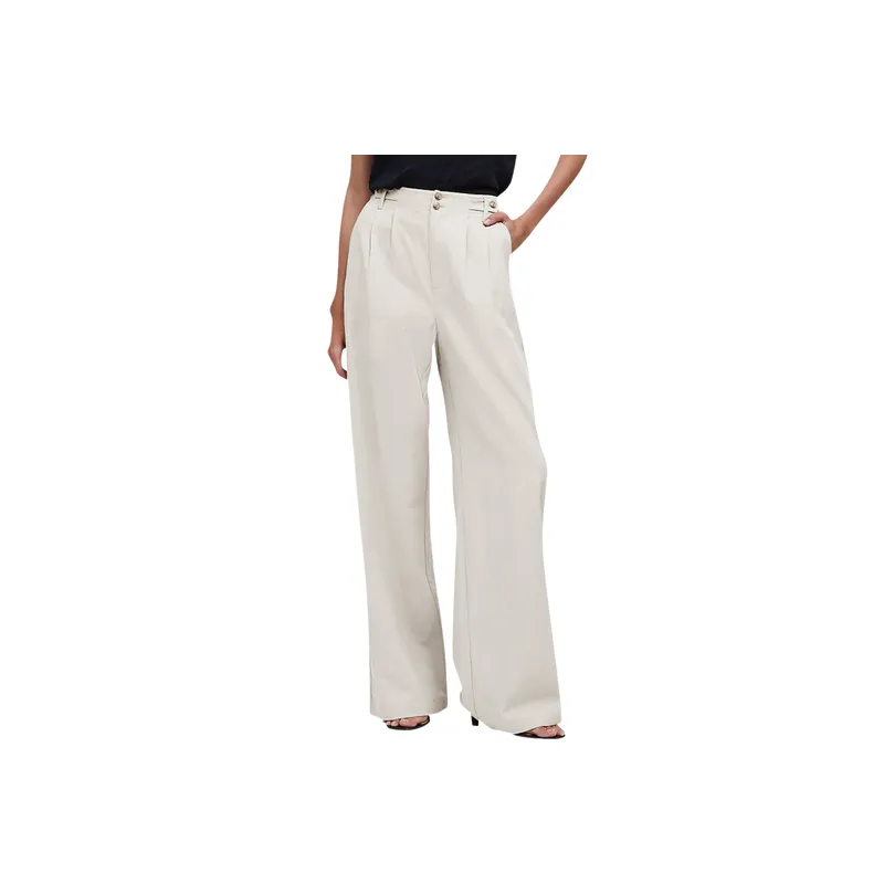 Casual Loose Polyester Suit Trousers Women-2