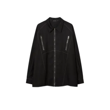 European High Street Solid Color Cardigan