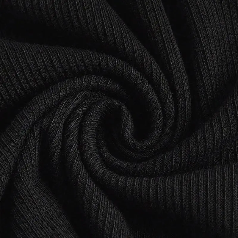 Sexy Long Sleeve Knitted Fabric Fitness Clothing Women-2