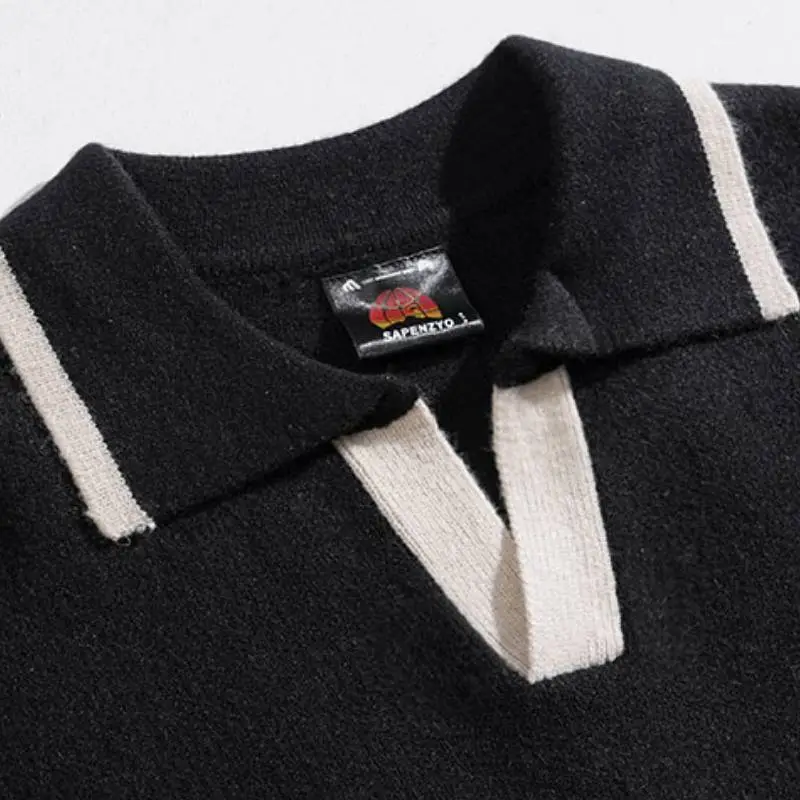 Contrast Color Fashionable Rayon Polo-4