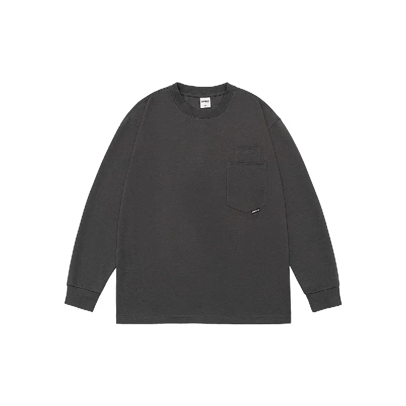 Casual Long Sleeve Blended Synthetic Fabrics T Shirt-0