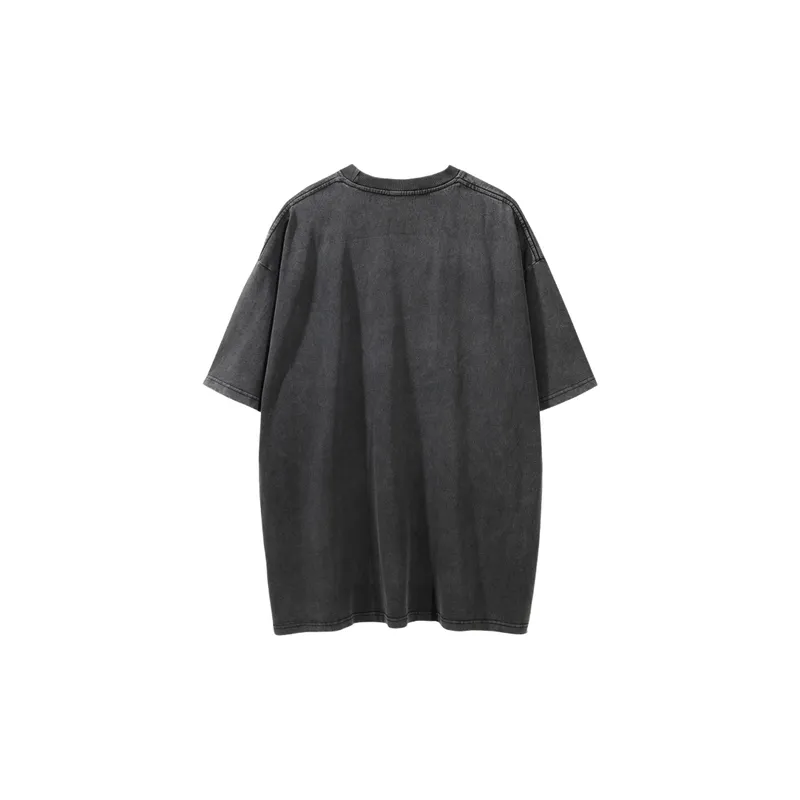 Loose Casual Cotton Blended Fabric T Shirt-1