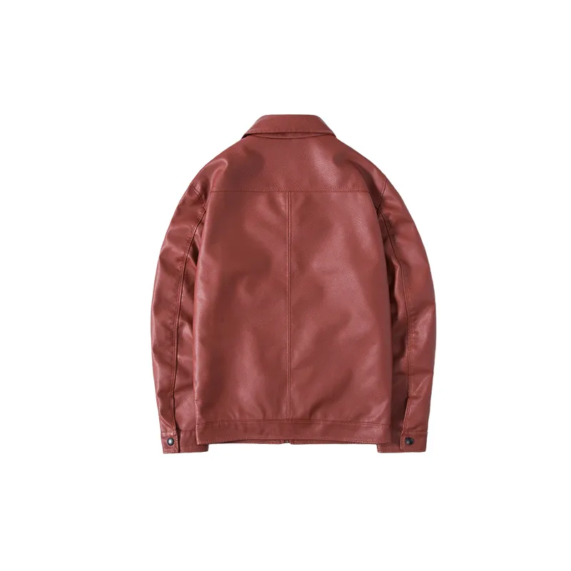 Basics Simple PU Jacket-1