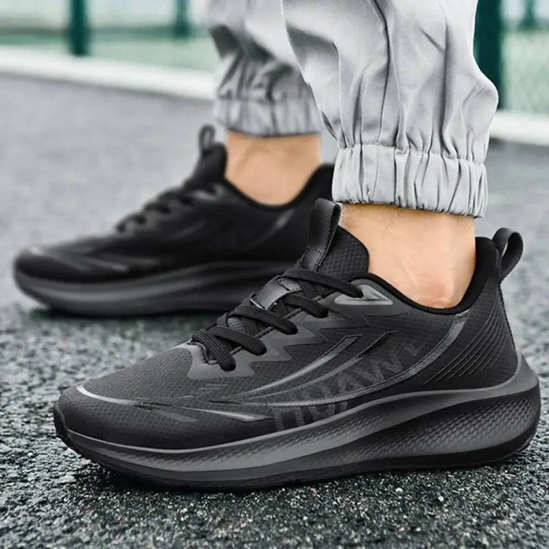 Sporty Contrast Color Running Shoes-2