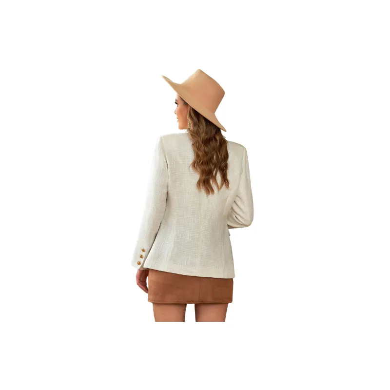 Street Elegant Polyester Business Suit Women-4