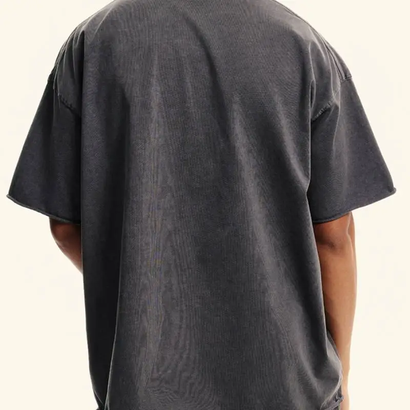 Fashionable Simple Cotton T Shirt-5