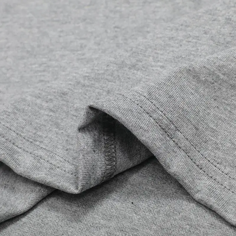 Loose Contrast Color Cotton T Shirt Unisex-3
