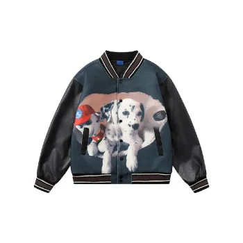 Retro Casual Printed Quilted Jacket