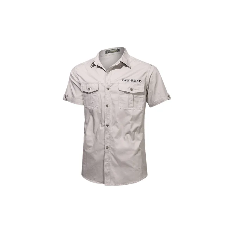 Casual Loose Cotton Shirt Man-1