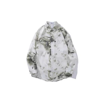 New Style Retro Flower Full Print Long Sleeve Shirt