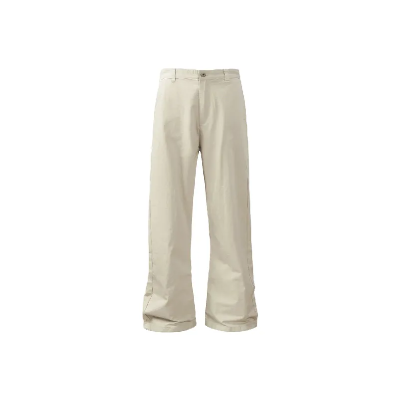Retro Simple Loose Cotton Casual Pants-4