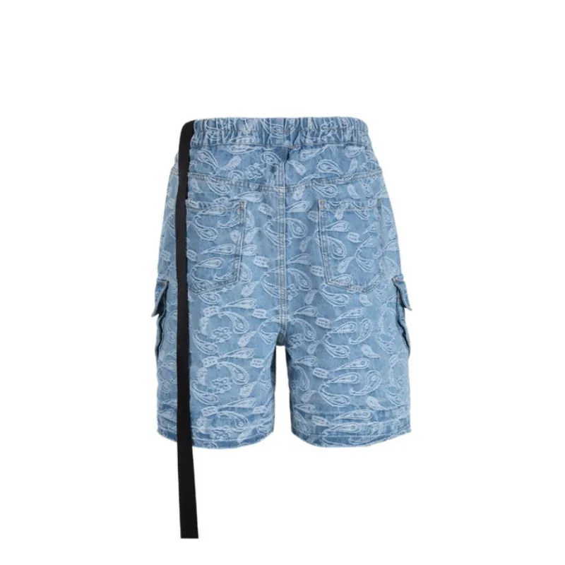 Retro Washed Workwear Shorts-1