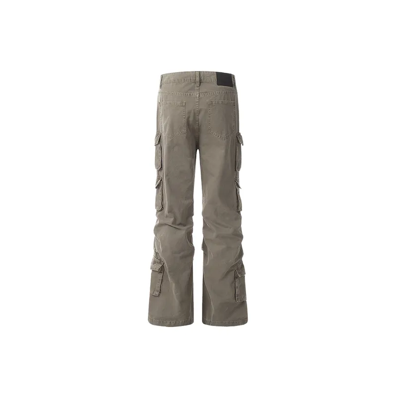Fashionable Casual Denim Cargo Pants-5