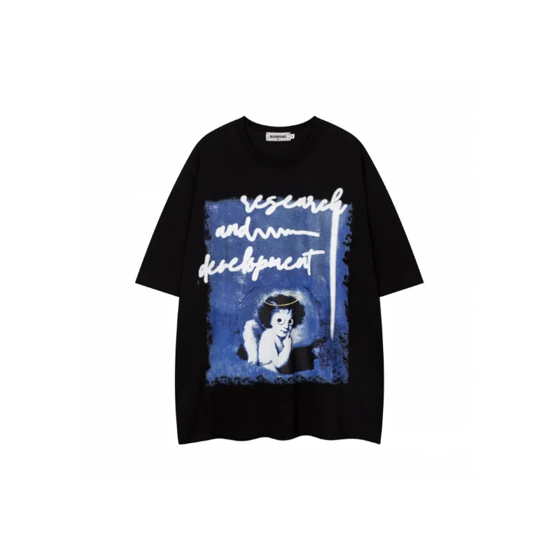 Printed Short Sleeve T shirt-5