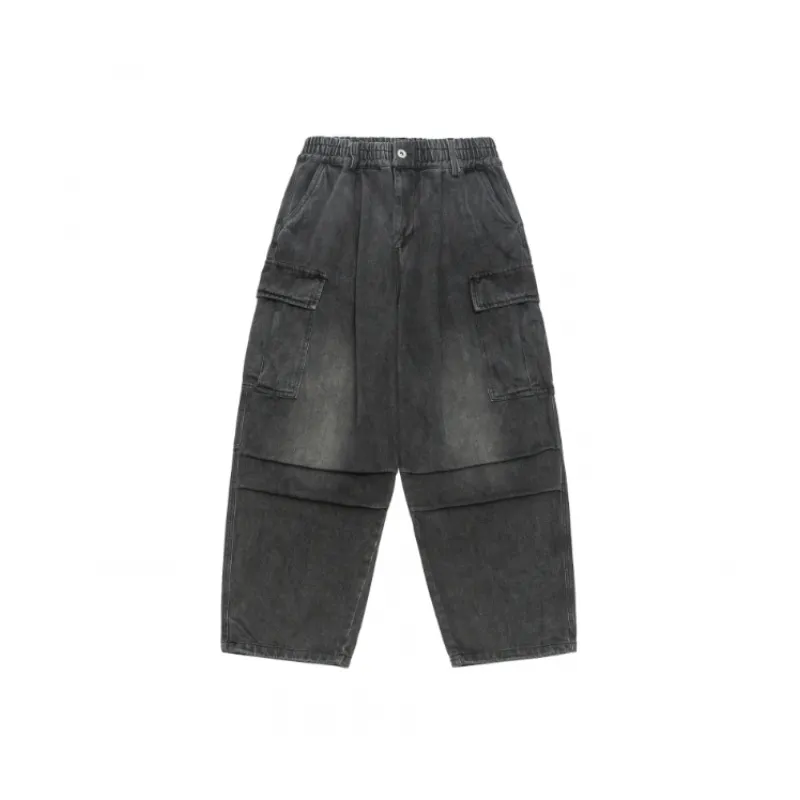 Fashionable Washed Jeans-0